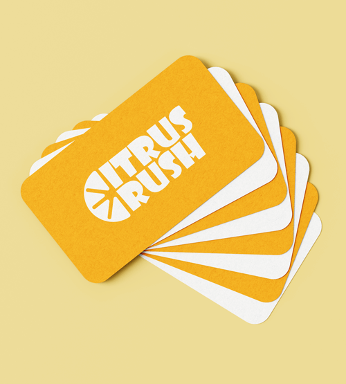 3D Rounded Business Cards