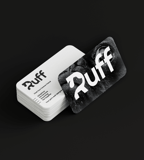 3D Rounded Business Cards